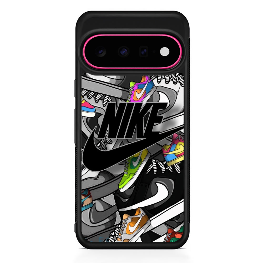 Nike Collection Shoes Black Logo Google Pixel 11 Case - Stylish Protective Phone Case