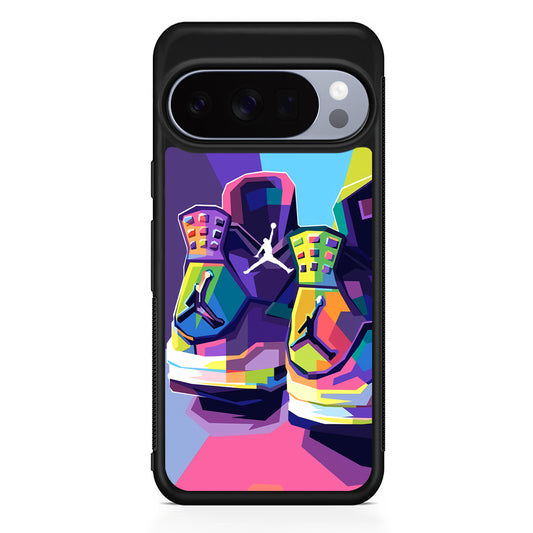 Air Jordan Pop Art Touch Google Pixel 10 Pro Case | Slim Google Pixel 10 Pro Rubber Case