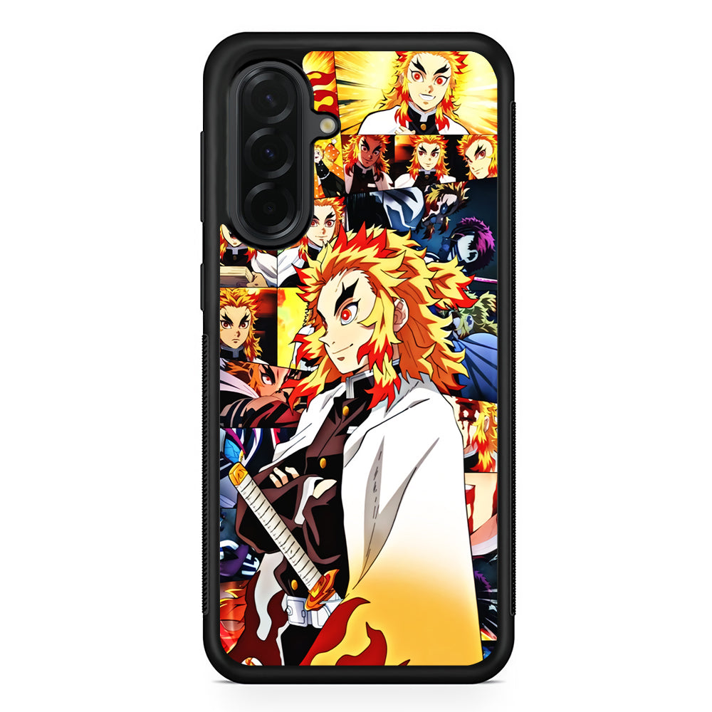 Rengoku Kyojuro Part of Momment Samsung Galaxy A36 Case | Protective Rubber Cover