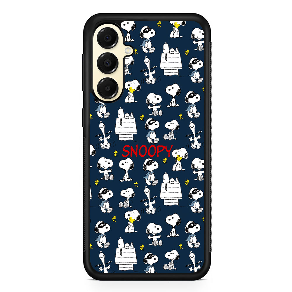 Snoopy All Activity Samsung Galaxy A16 Case | Slim Rubber Samsung Galaxy A16 Case
