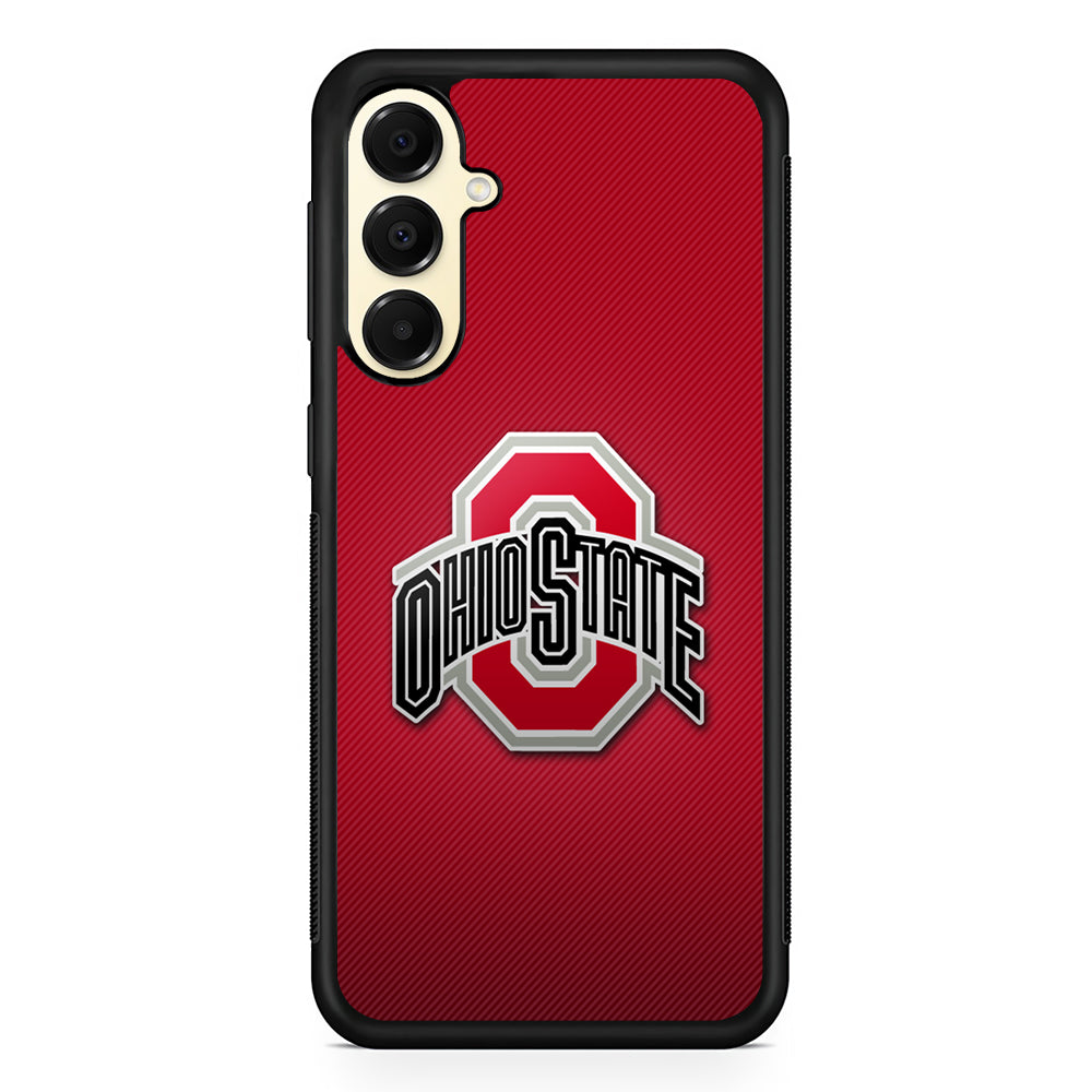 Ohio State Logo Red Samsung Galaxy A16 Case | Slim Rubber Samsung Galaxy A16 Case