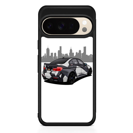 BMW M3 F80 Car White Google Pixel 10 Pro XL Case | Slim Google Pixel 10 Pro XL Protective Case