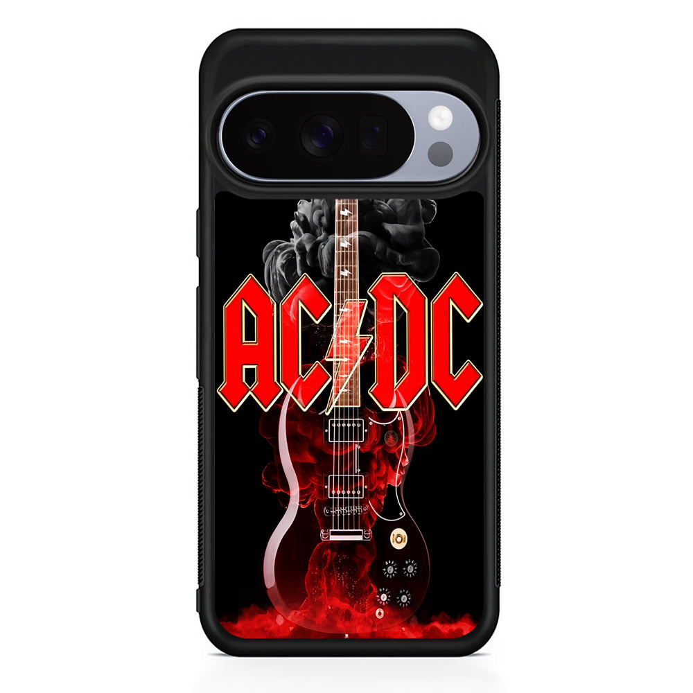 ACDC Rock Guitar Google Pixel 10 Pro Case | Slim Google Pixel 10 Pro Rubber Case