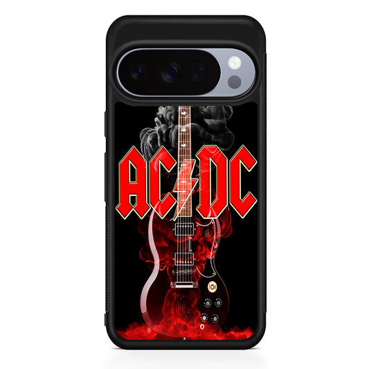 ACDC Rock Guitar Google Pixel 10 Pro Case | Slim Google Pixel 10 Pro Rubber Case