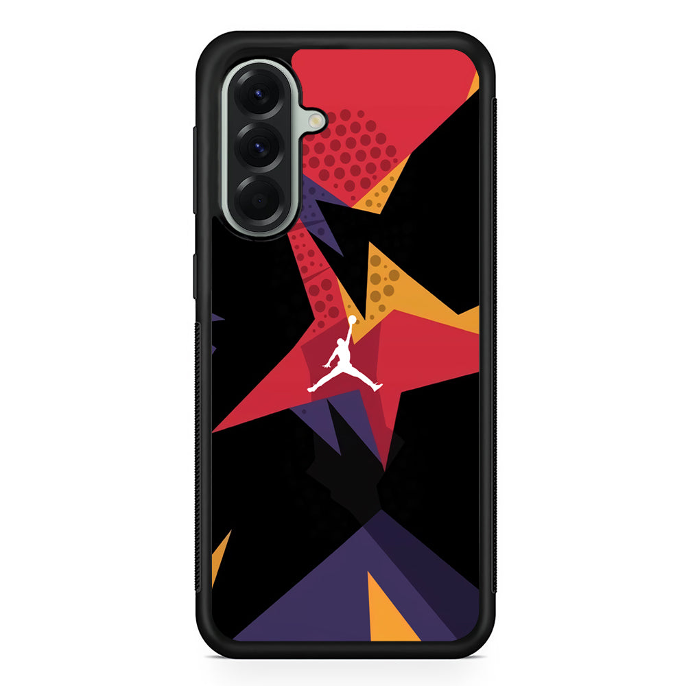 Air Jordan Silhouette of Footstep Samsung Galaxy A56 Case | Samsung Galaxy A56 Rubber Protective Case