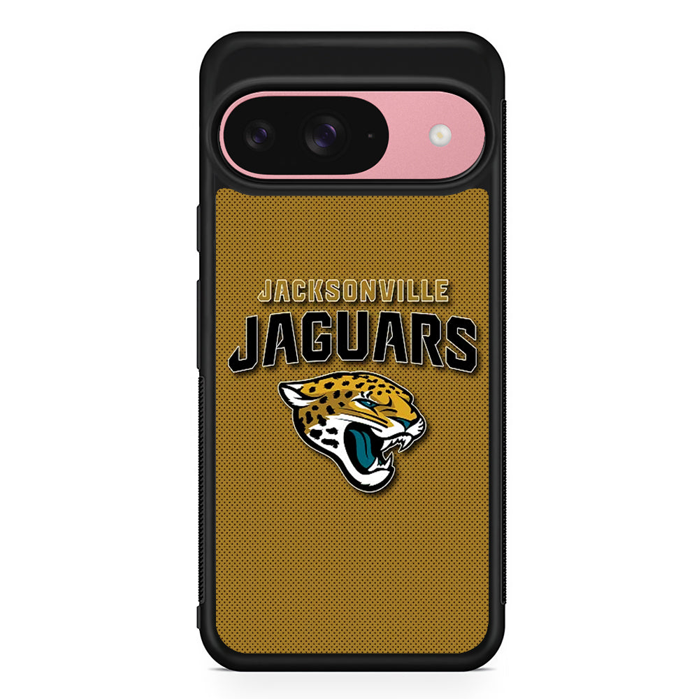 NFL Jacksonville Jaguars Logo Google Pixel 9 Case | Google Pixel 9 Protective Rubber Case
