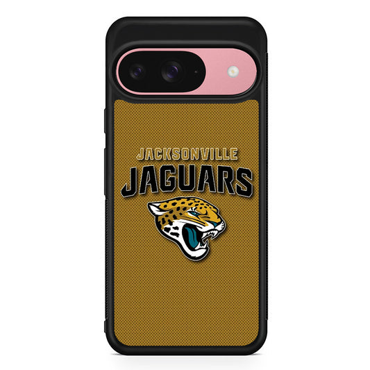 NFL Jacksonville Jaguars Logo Google Pixel 9 Case | Google Pixel 9 Protective Rubber Case
