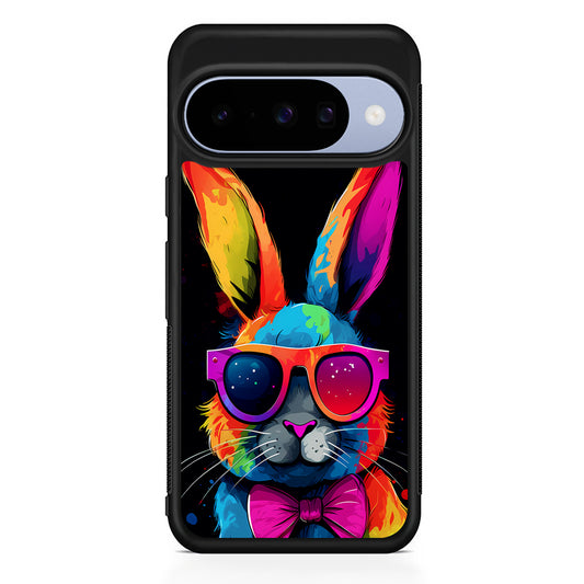 Cool Bunny With Sunglasses Google Pixel 10 Case | Google Pixel 10 Rubber Protective Case