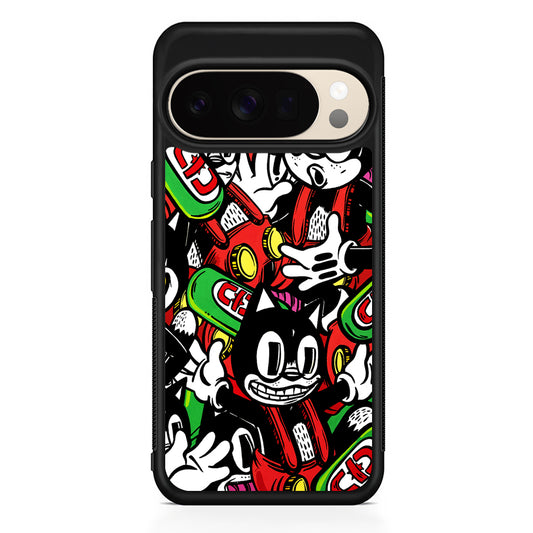 Felix The Cat Club Party Google Pixel 10 Pro XL Case | Slim Google Pixel 10 Pro XL Protective Case