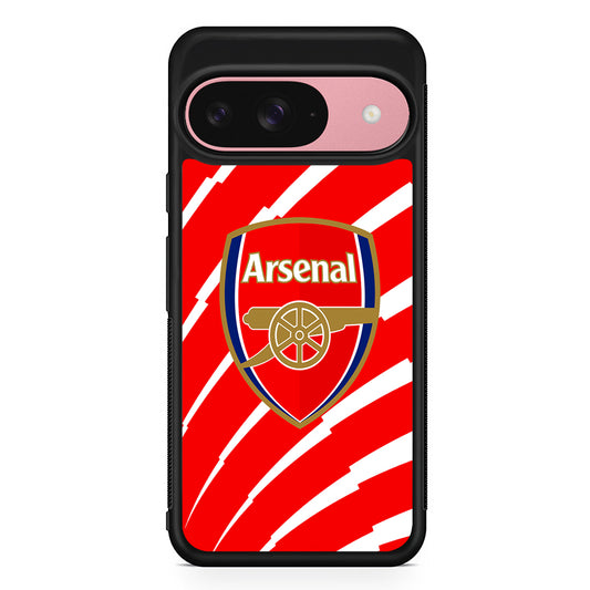 Arsenal FC Gunners Logo Google Pixel 9 Case | Google Pixel 9 Protective Rubber Case