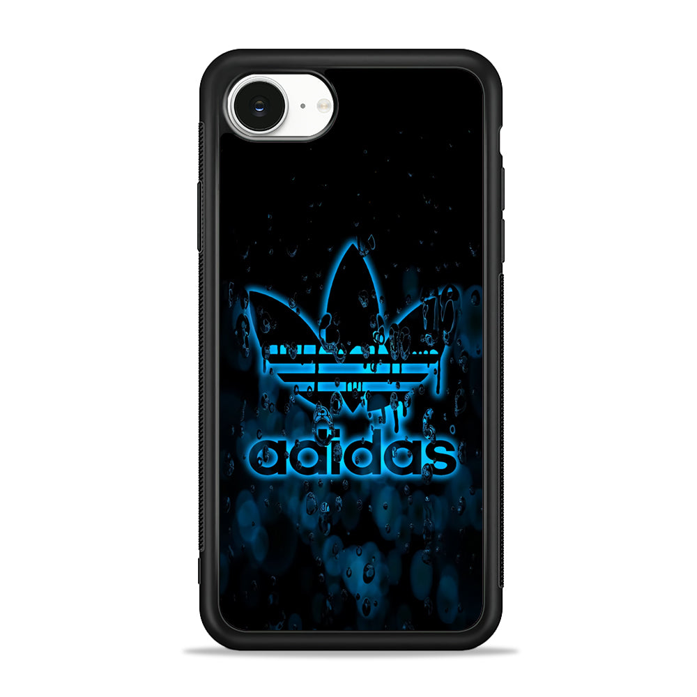 Adidas Blue Water Drop iPhone 16e Case - Slim Silicone Case