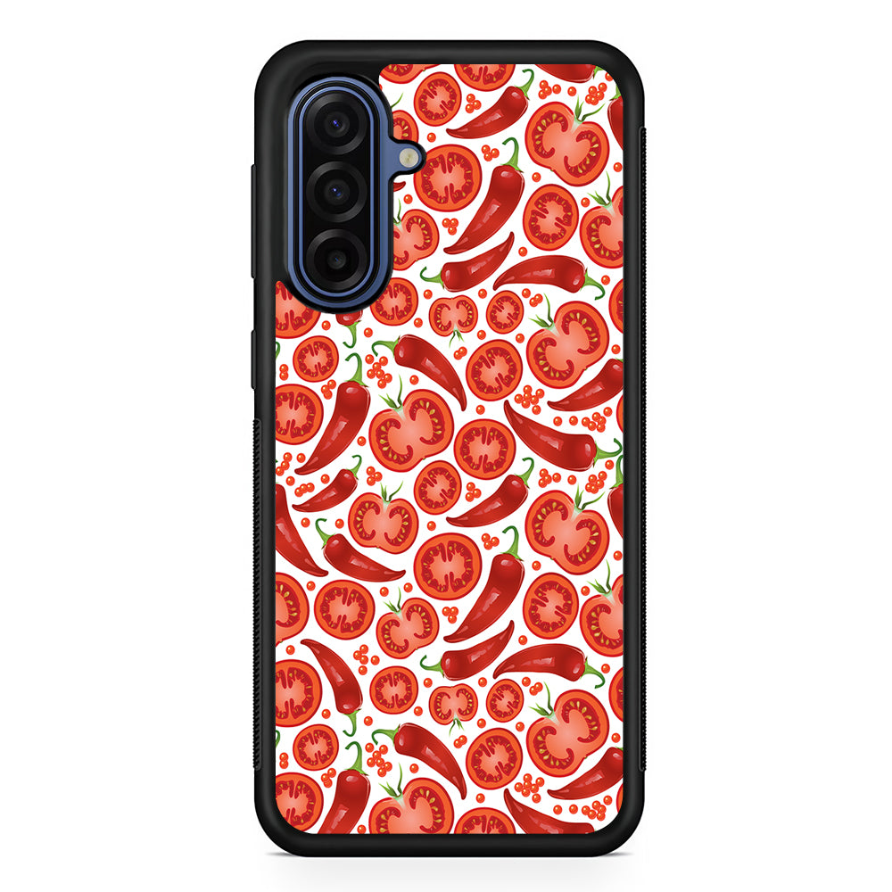Tomatoes and Chili Peppers Samsung Galaxy A17 Case | Slim Protective Phone Cover