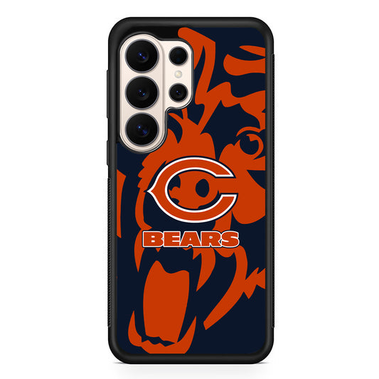 NFL Chicago Bears Scream Silhouette Samsung Galaxy S26 Ultra Case | Slim Protective Case for Samsung Galaxy S26 Ultra