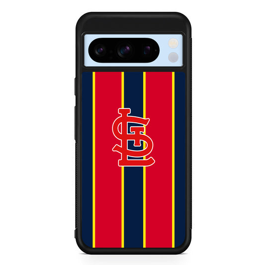 MLB St Louis Cardinals Logo Google Pixel 8 Pro Case | Slim Rubber Case for Google Pixel 8 Pro