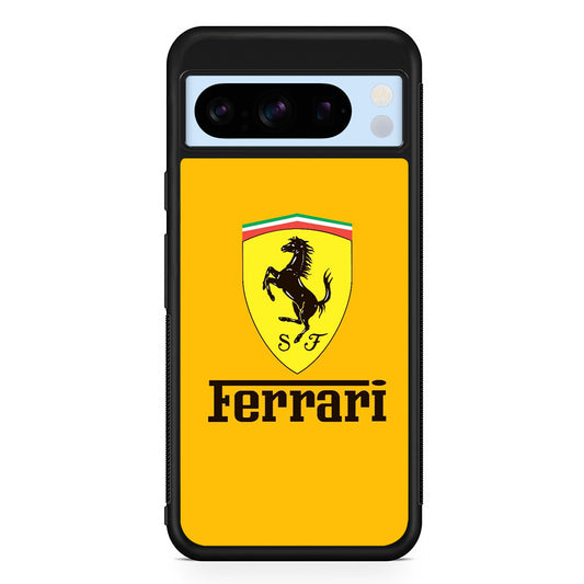 Ferrari Yellow Backdrop Google Pixel 8 Pro Case | Slim Protective Cover