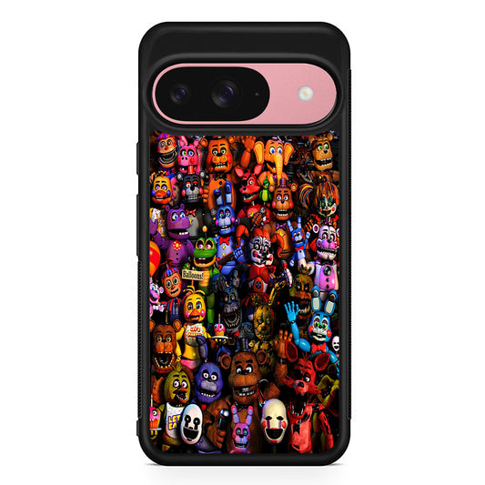 Five Nights at Freddy's FNAF Google Pixel 9 Case | Google Pixel 9 Protective Rubber Case