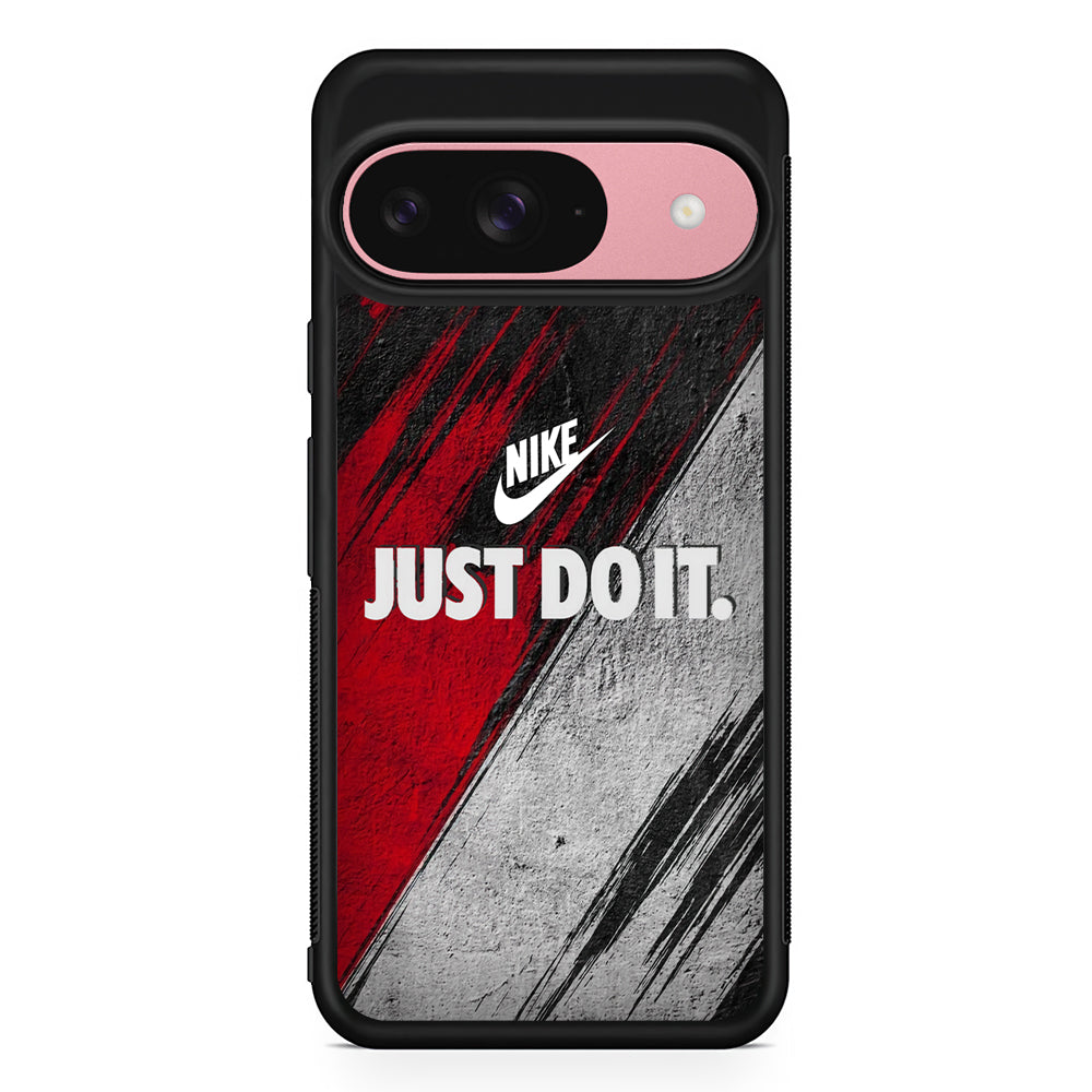 Nike Texture Abstract Red White Google Pixel 9 Case | Durable Google Pixel 9 Cover