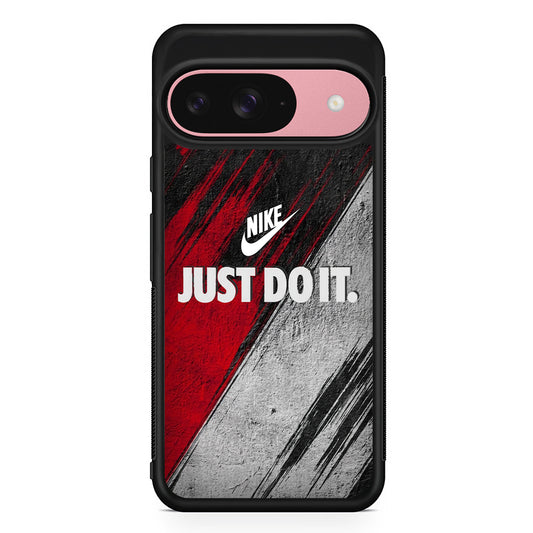 Nike Texture Abstract Red White Google Pixel 9 Case | Durable Google Pixel 9 Cover