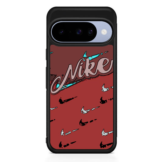 Nike Red Layer Art Google Pixel 10 Case | Google Pixel 10 Rubber Protective Case