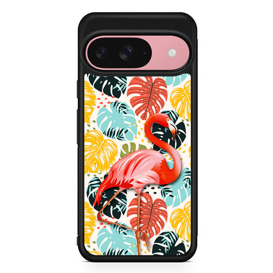 Flamingo Stand in Beauty Google Pixel 9 Case | Google Pixel 9 Protective Rubber Case