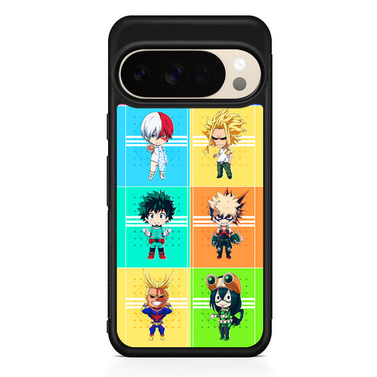 My Hero Academia Characters Chibi Google Pixel 10 Pro XL Case | Slim Google Pixel 10 Pro XL Protective Case