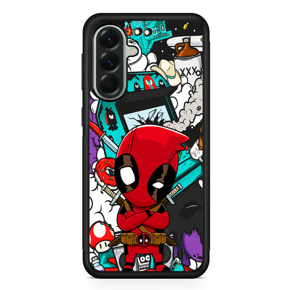 Deadpoll Destroy Game Station Samsung Galaxy A56 Case | Samsung Galaxy A56 Protective Rubber Case