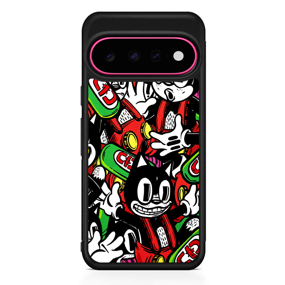 Felix The Cat Club Party Google Pixel 11 Case | Slim Shockproof Cover