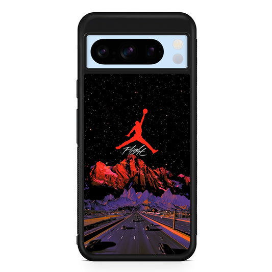 Air Jordan Night Road Landscape Google Pixel 8 Pro Case | Slim Protective Cover