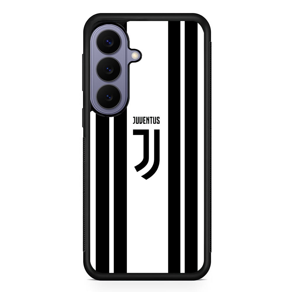 Juventus Black Stripe Samsung Galaxy S26 Case | Durable Rubber Case for Samsung Galaxy S26