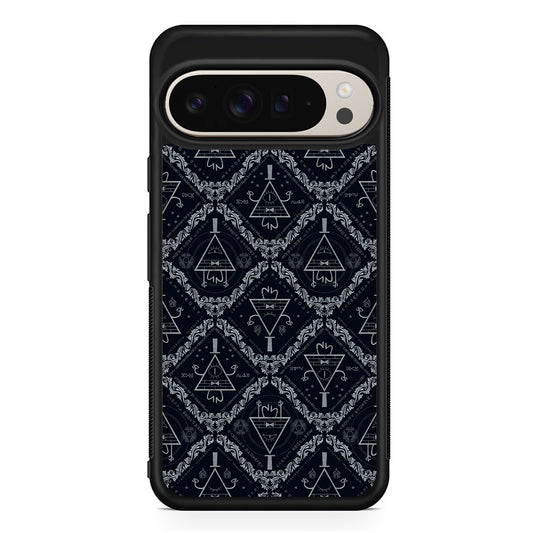 Bill Cipher Gravity Falls Pattern Google Pixel 9 Pro Case | Slim Protective Cover