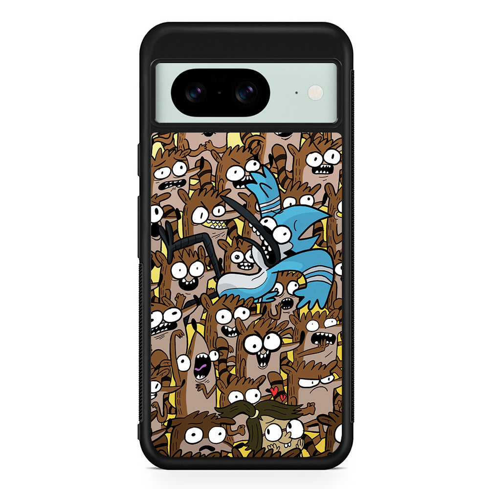 Regular Show Rigby Mordecai Cartoon Google Pixel 8 Case | Durable Protective Cover for Google Pixel 8