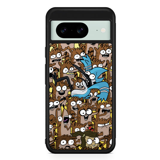 Regular Show Rigby Mordecai Cartoon Google Pixel 8 Case | Durable Protective Cover for Google Pixel 8