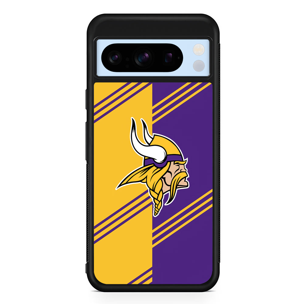 NFL Minnesota Vikings Logo Google Pixel 8 Pro Case | Slim Rubber Case for Google Pixel 8 Pro