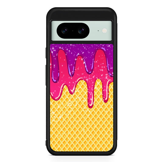Melted Ice Cream and A Waffle Google Pixel 8 Case | Durable Protective Cover for Google Pixel 8