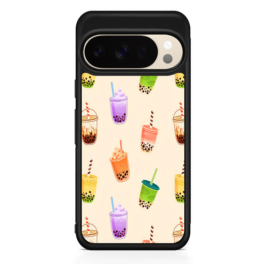 Bubble Tea Cups Colorful Google Pixel 10 Pro XL Case | Slim Google Pixel 10 Pro XL Protective Case