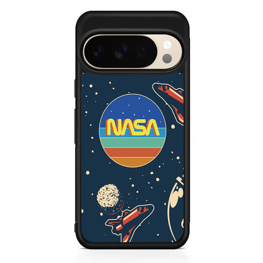 Nasa Retro Space Google Pixel 10 Pro XL Case | Slim Google Pixel 10 Pro XL Protective Case