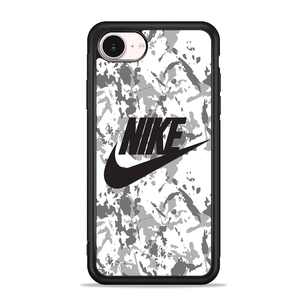 Nike Winter Camo  Logo iPhone 17e Case - Silicone Case