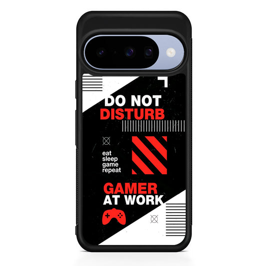 Caution and Do Not Disturb Google Pixel 10 Case | Google Pixel 10 Rubber Protective Case