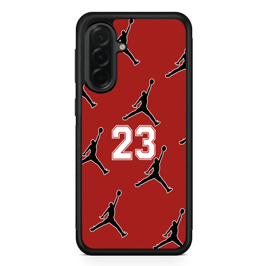 Air Jordan Red Scarlet Samsung Galaxy A36 Case | Slim Samsung Galaxy A36 Protective Case