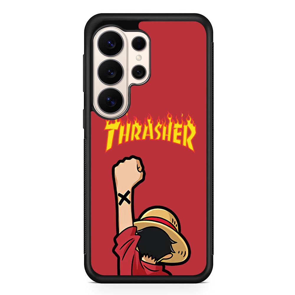Thrasher Maroon Luffy Samsung Galaxy S26 Ultra Case | Slim Everyday Protection for Galaxy S26 Ultra