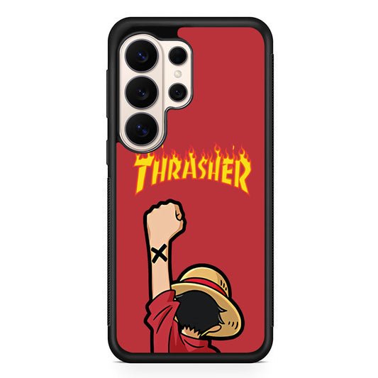 Thrasher Maroon Luffy Samsung Galaxy S26 Ultra Case | Slim Everyday Protection for Galaxy S26 Ultra