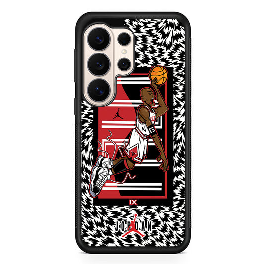 Air Jordan 23 Cartoon Signature Samsung Galaxy S26 Ultra Case | Durable Samsung Galaxy S26 Ultra Phone Case