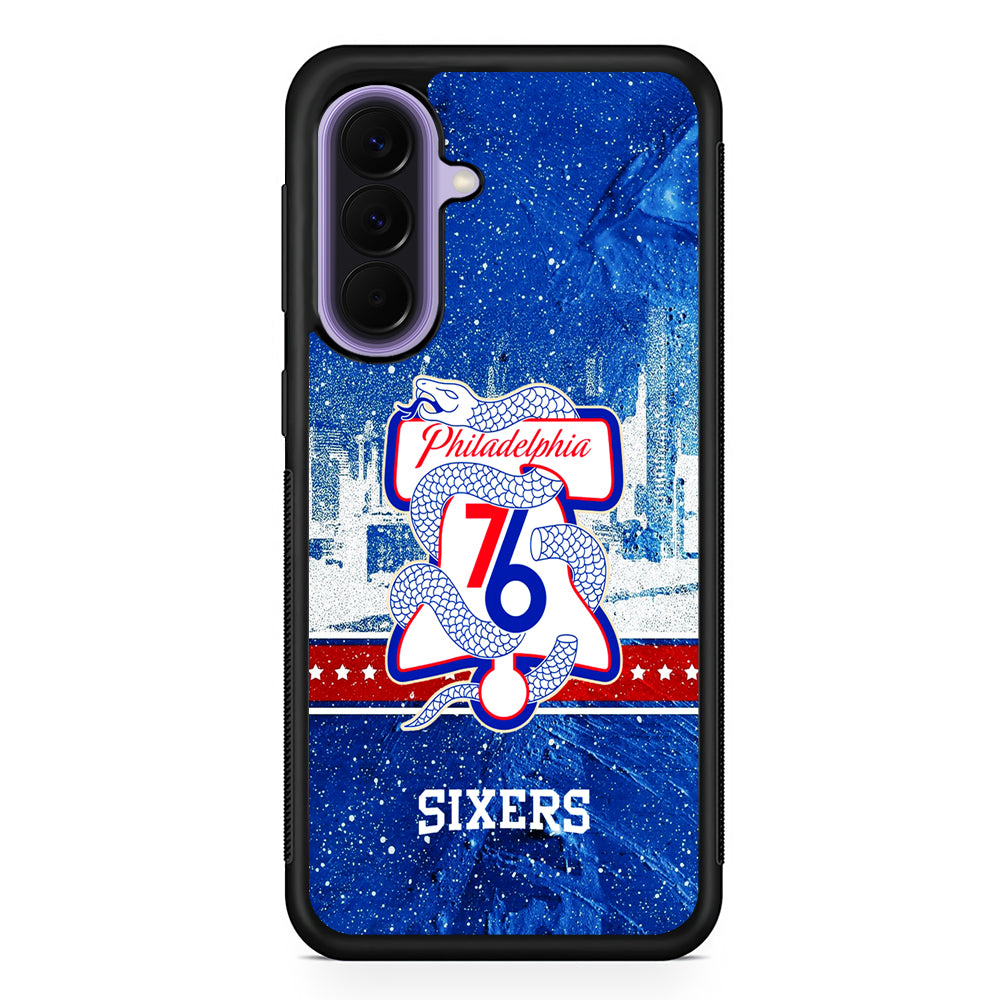 NBA Philadelphia 76ers Sixers Samsung Galaxy A57 Case | Slim Samsung Galaxy A57 Rubber Case