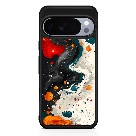 Liquid Abstract Painting Art Google Pixel 10 Pro Case | Slim Google Pixel 10 Pro Rubber Case