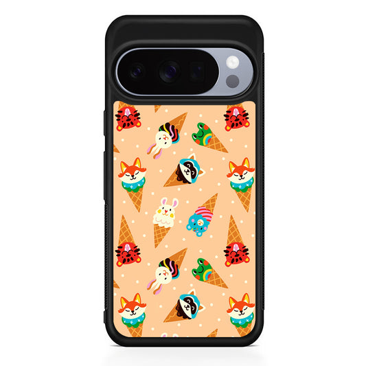 Cartoon Ice Cream Cones Google Pixel 10 Pro Case | Slim Google Pixel 10 Pro Rubber Case