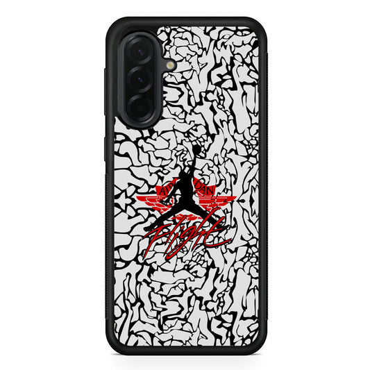 Air Jordan Endemic Patern Samsung Galaxy A36 Case | Slim Samsung Galaxy A36 Protective Case