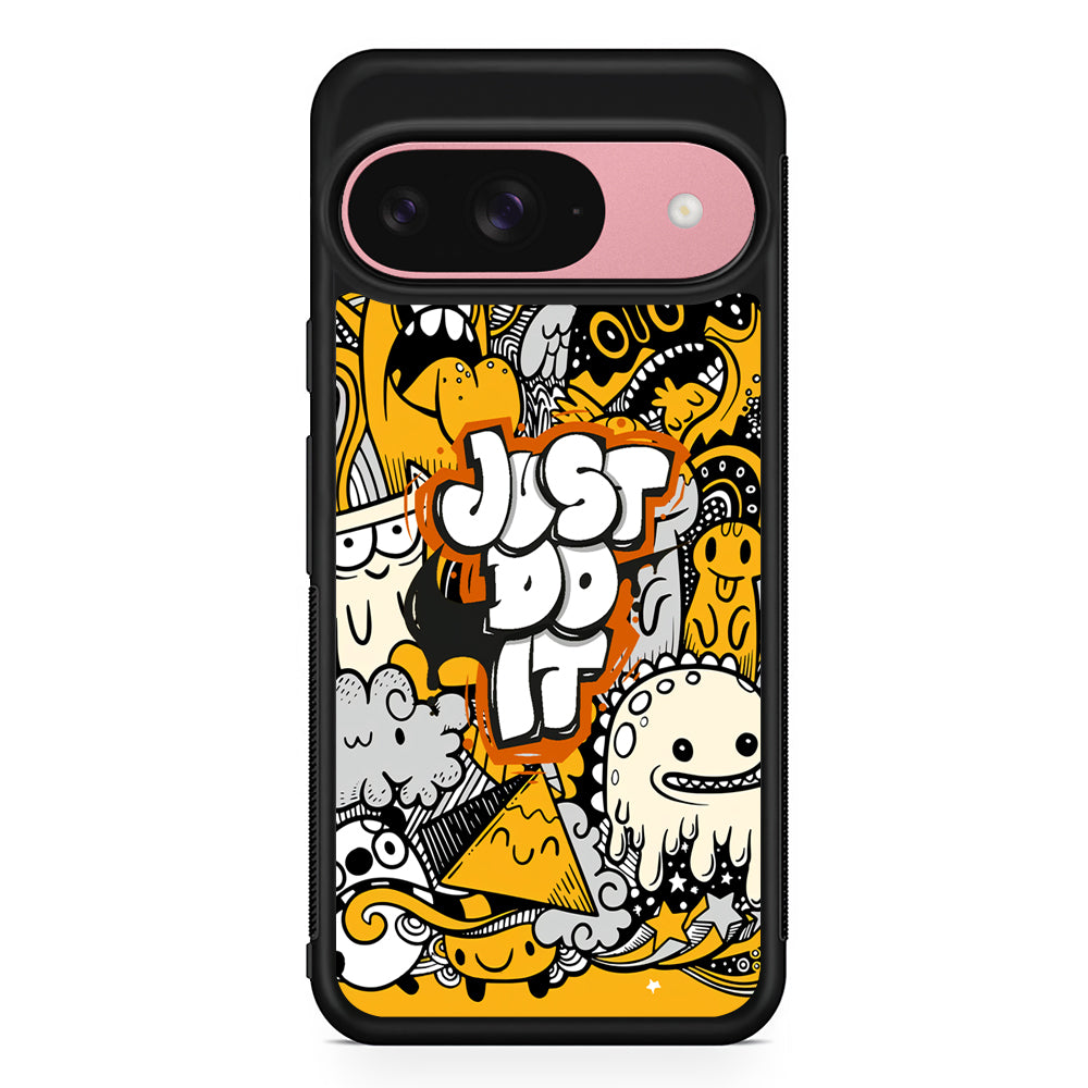 Nike Make Smile with Doodle Google Pixel 9 Case | Durable Google Pixel 9 Cover