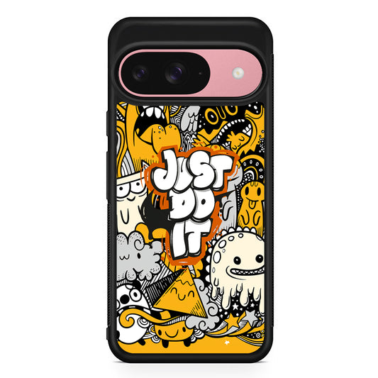 Nike Make Smile with Doodle Google Pixel 9 Case | Durable Google Pixel 9 Cover