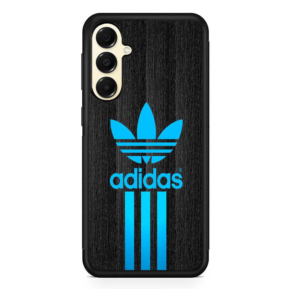 Adidas Glowing Blue Samsung Galaxy A16 Case | Slim Rubber Case for Samsung Galaxy A16