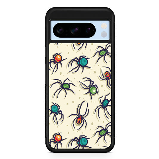 Colorful Spider Collection Google Pixel 8 Pro Case | Slim Rubber Case for Google Pixel 8 Pro